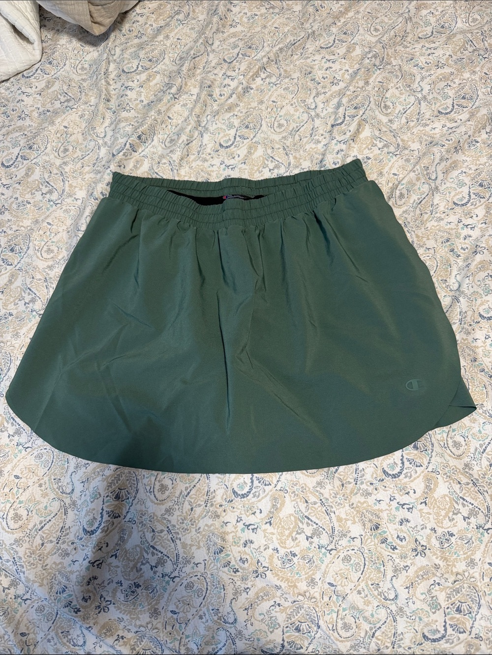 Champion Dark Green Athletic Skirt with Elastic Waist